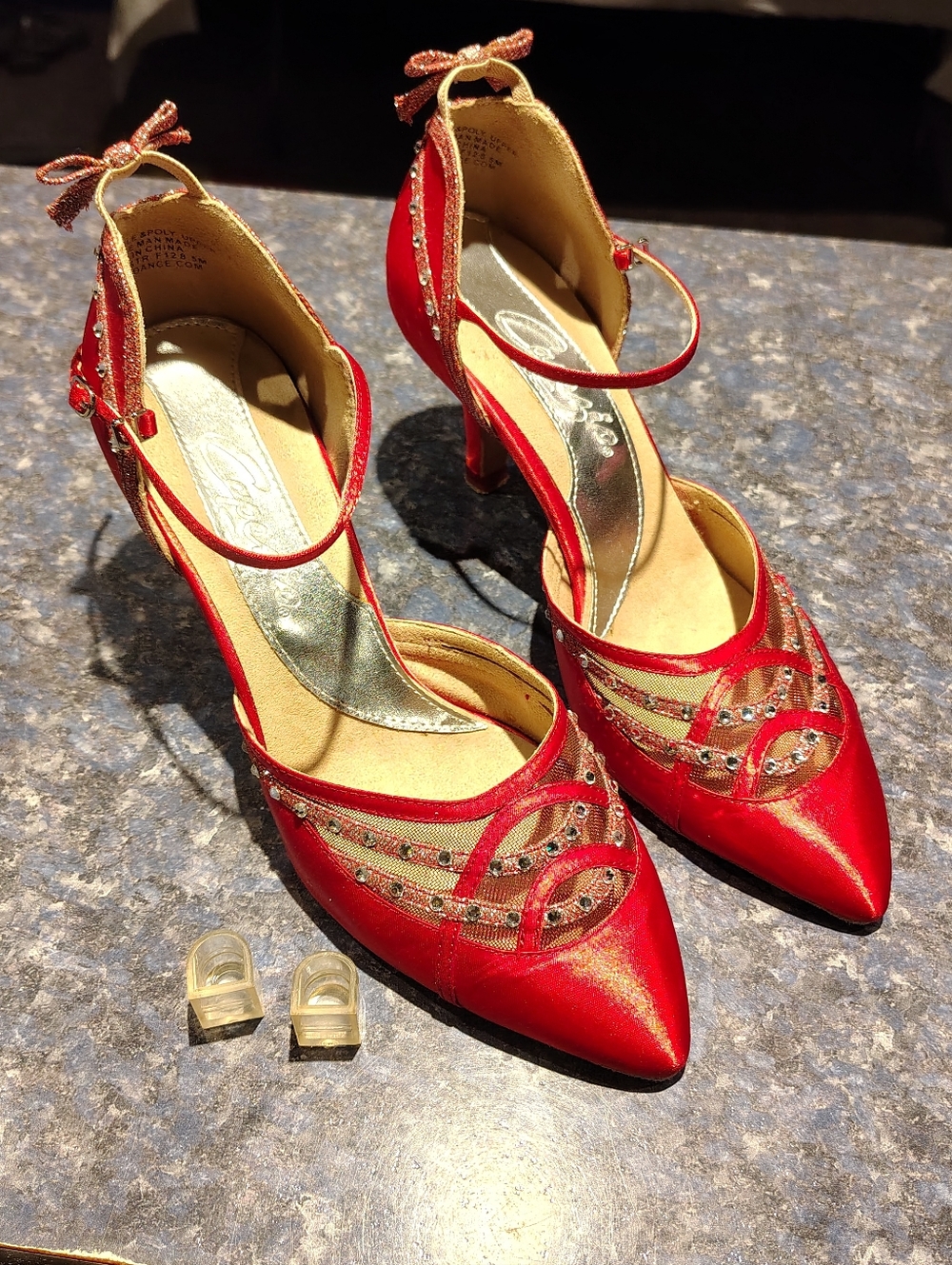 Practically Like New Red Capezio Ballroom Dance Shoes. 8.5
